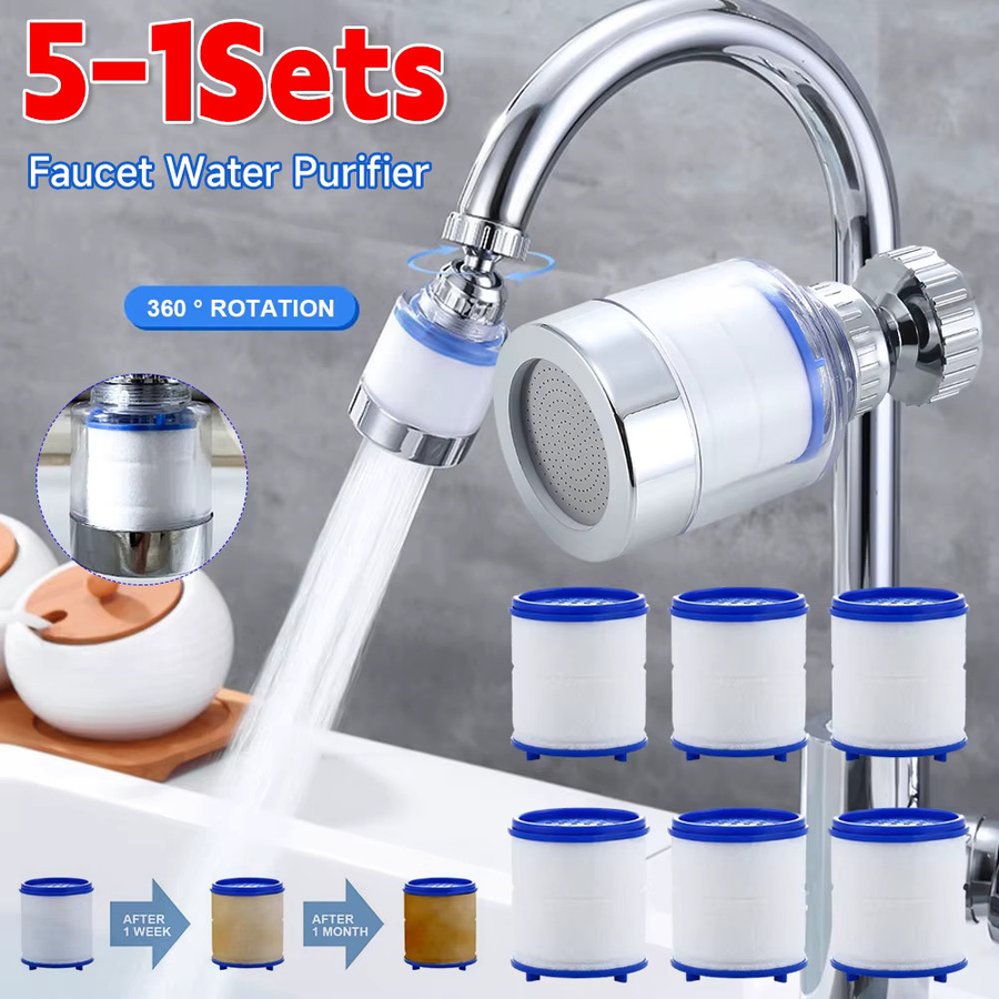 APWIKOGER Wasserhahn-Wasserreinigungsfilter und 360 Grad drehbarer Spritzfilter als wassersparender Wasserhahn-Adapter für die Küche - Bild 2
