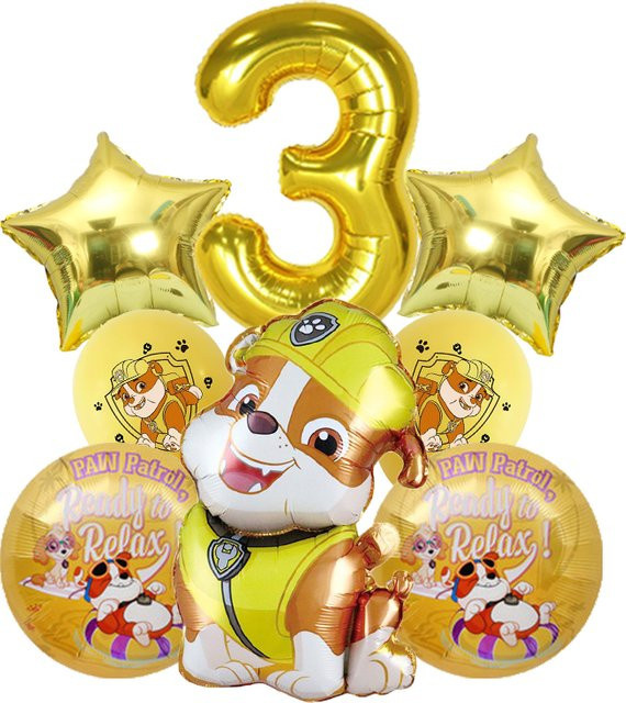 Paw Patrol Motto Party Dekoration, 8-teiliges Set, Aluminium Folie Ballon - Bild 1