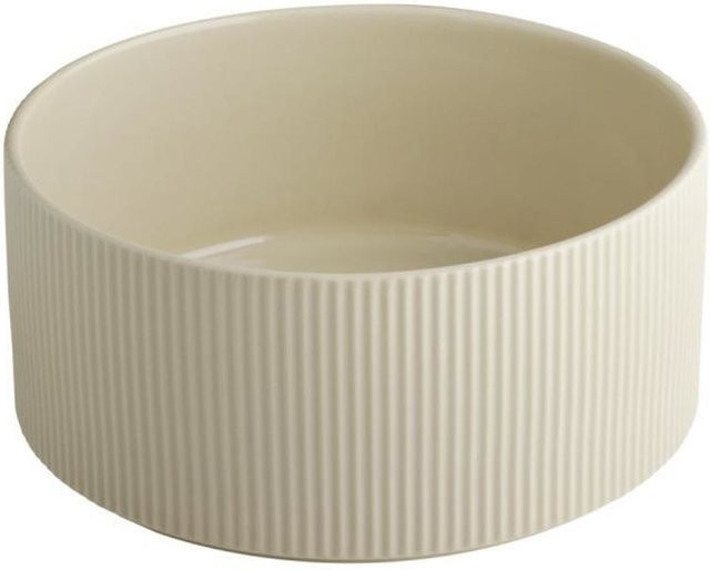 APS Schale THE GRID aus Porzellan, beige, Durchmesser: 23 cm, Höhe: 10,5 cm - Bild 1