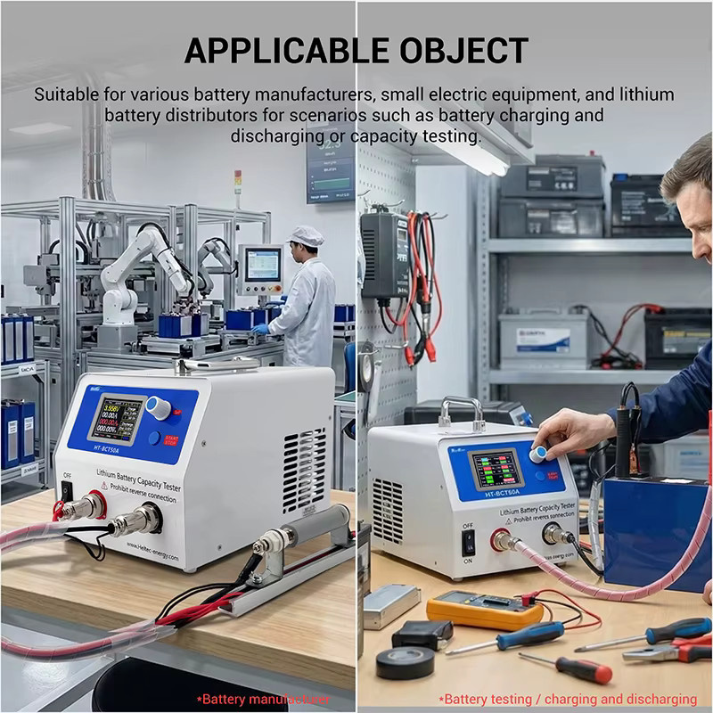 ecoflypower Einkanaliger Batteriekapazitätstester 50A 5V Einstellbar für Li-Ion und LiFePo4 zur Kapazitätsmessung mit Lade- und Entladefunktion - Bild 6