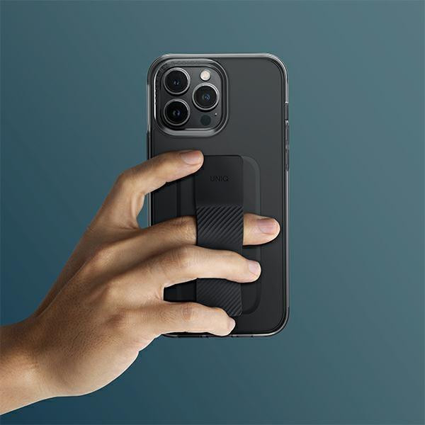 UNIQ Heldro Mount iPhone 14 Pro Handyhülle in Grau - Bild 2