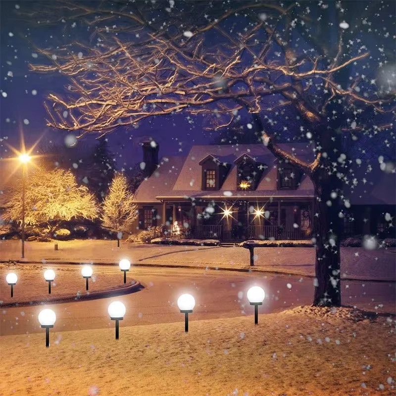 Solarbetriebene LED Kugellichter aus ABS für die Gartendekoration im Außenbereich - Bild 6