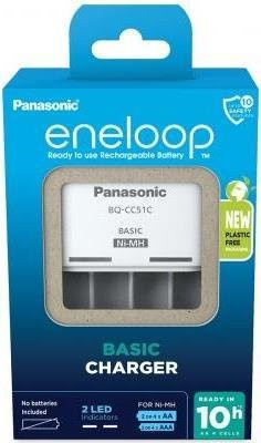 Panasonic BQ-CC51E Batterieladegerät für 4x AA/AAA in Weiß - Bild 1