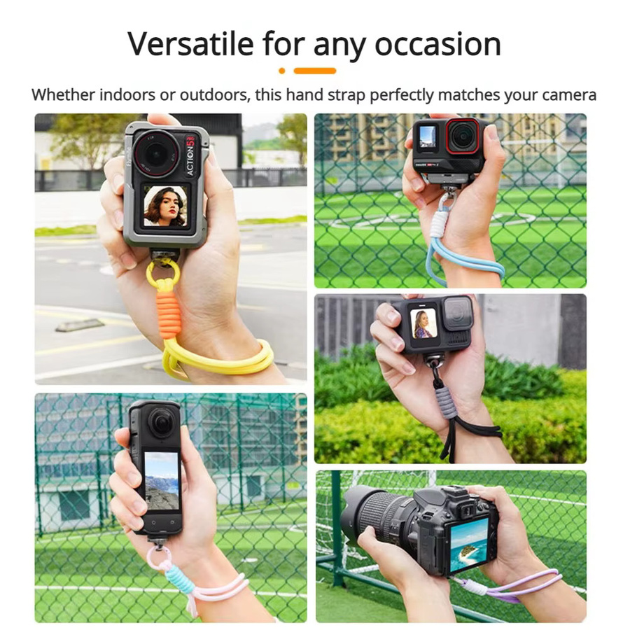 Coogens Quick Release Handgelenk- und Nackengurt für Insta360 X4/X3, DJI OSMO Pocket 3/2 und GoPro 13/12 sowie DSLR Kameras - Bild 2