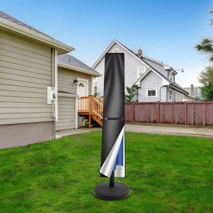 APWIKOGER Anti-UV-Schutzhülle für Terrassen- und Sonnenschirme, wind- und regendicht mit Reißverschluss - Bild 2