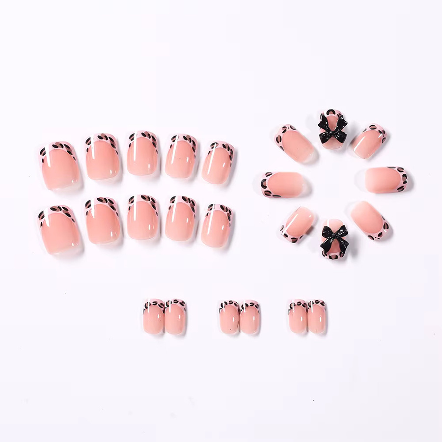 MAFANAILS Künstliche Nägel, Rosa Leopardenmuster, 24 Stück, Glänzend - Bild 4