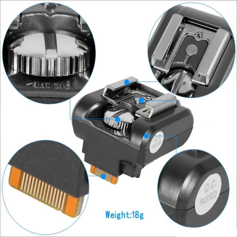 NEX Blitzschuh-Adapter für Speedlite und Blitzgeräte in Silber für Sony NEX-3, NEX-C3, NEX-F3, NEX-5, NEX-5N, NEX-5R und NEX-5C Kameras - Bild 2