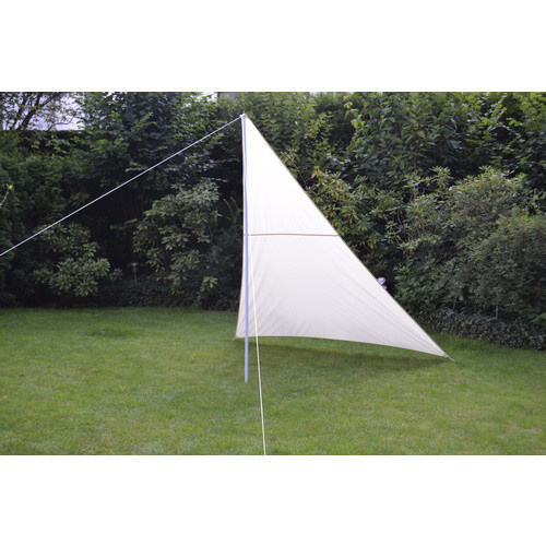 Floracord Dreieckssonnensegel aus Nylongewebe in Sand/Beige, B/T/H: 300 x 300 x 250 cm - Bild 5