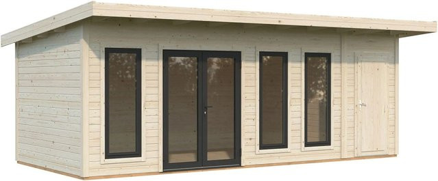 Palmako Gartenhaus Aurelia aus Fichtenholz mit Pultdach in Natur - Bild 1