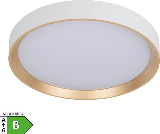 Näve LED Deckenleuchte RIO in Weiß und Gold, Durchmesser: 38,3 cm - Bild 1
