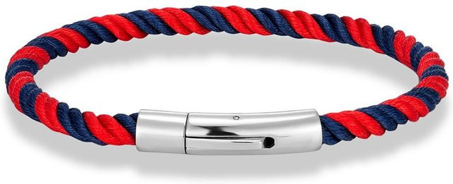 Armband Edelstahl, geflochtenes Seil, 19cm, Unisex - Bild 1