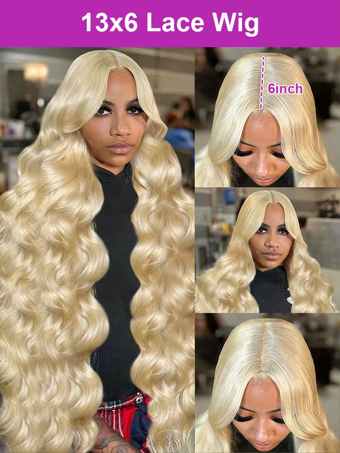 HJ WEAVE BEAUTY Perücke, Wasserwelle, Blonde, 40 Zoll, Damen - Bild 2