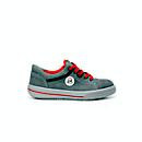 Elten Damen ESD Sicherheitsschuh Vintage Low S3 aus Rindleder in Grau-Rot Gr. 35 - Bild 2