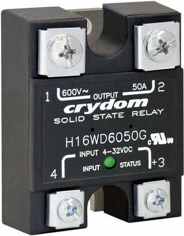 Crydom Halbleiterrelais H16WD6050G-10 in Schwarz - Bild 1