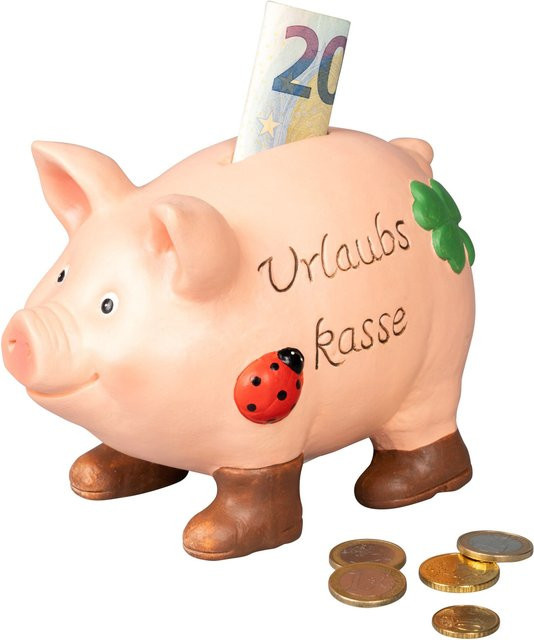 Spardose Urlaubs-Kasse von viva domo in Pink - Bild 1