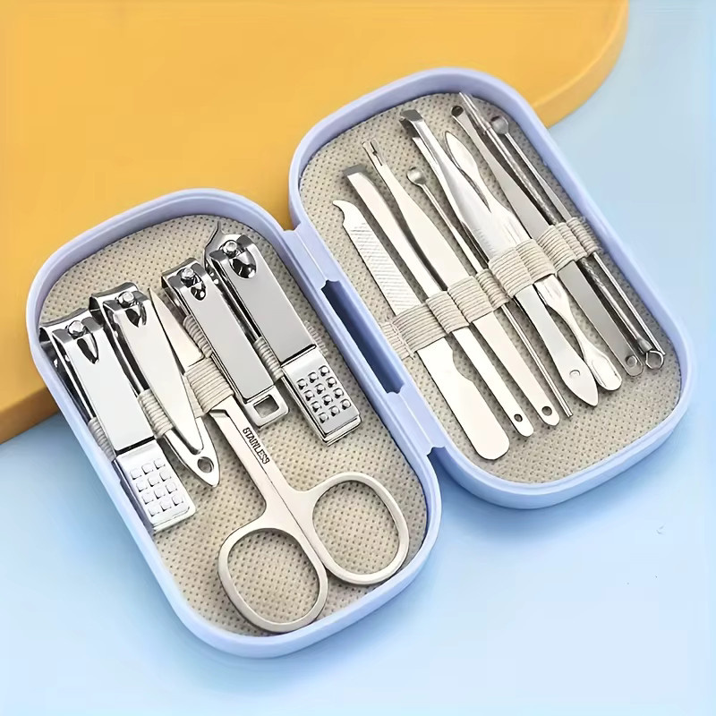 Ouriner Nagel- und Fußpflegeset aus Edelstahl, 14-teilig, Unisex - Bild 4