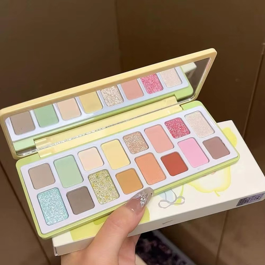 Lidschatten-Palette, 16 Farben, glänzend, Damen - Bild 2