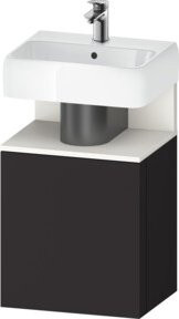 Duravit Waschtischunterschrank Qatego in Weiss und Grau Matt, B/T/H: 44 x 35 x 64,5 cm - Bild 1
