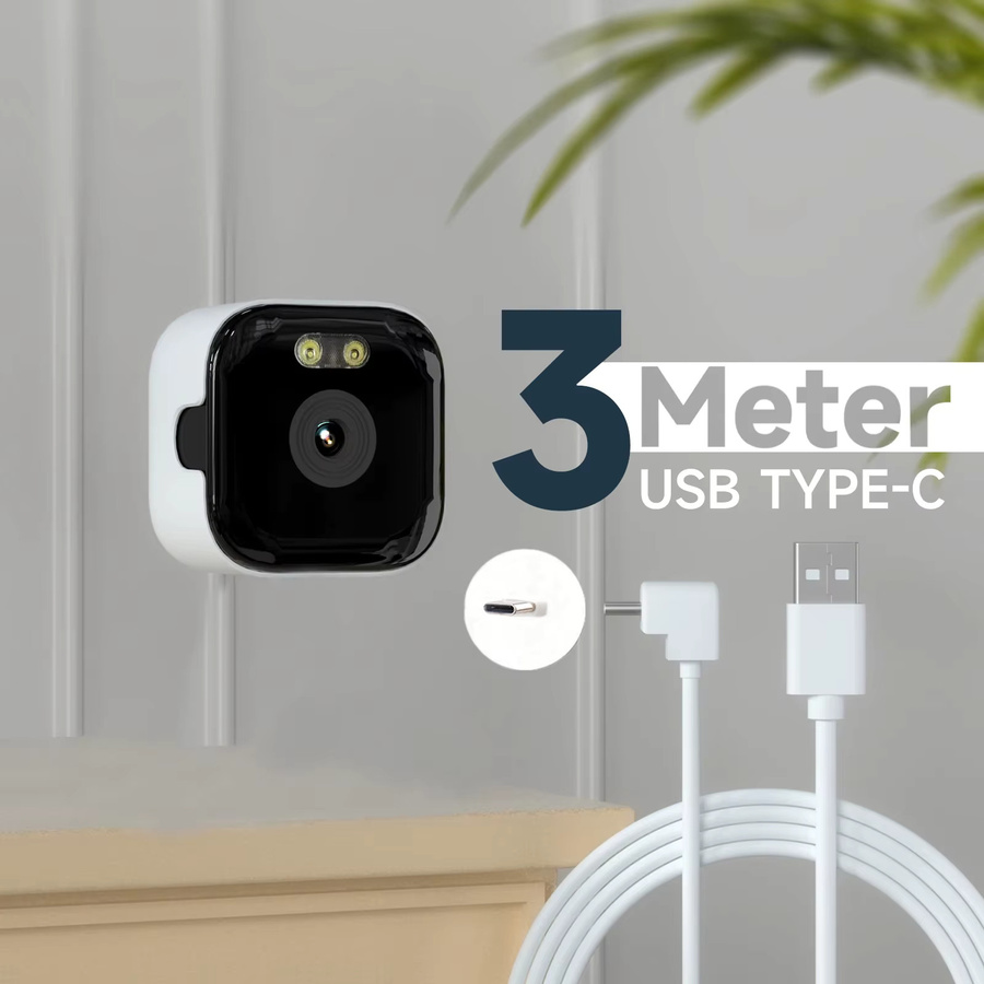 Uzoom 3MP 2-in-1 Fensterkamera mit 2,4/5GHz Dual-Band Wi-Fi und vollfarbiger Nachtsicht - Bild 4