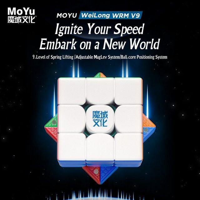 MoYu WeiLong WRM V9 3X3, Magnetischer Magic Speed Cube, Stickerless, Puzzle - Bild 1