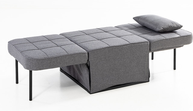 Prestige Home 2 in 1 Schlafsofa in Grau mit modernem Design, B/T/H: 67 x 181 x 41 cm - Bild 1