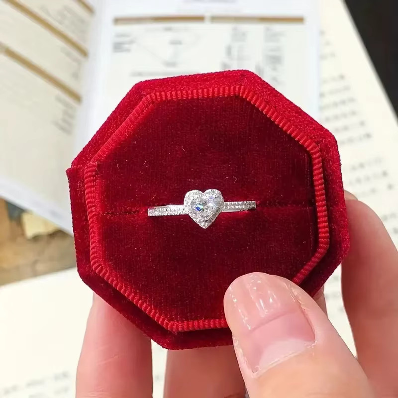 Huitan Ringe, Herz, Silber, Zirkonia, Damen - Bild 2