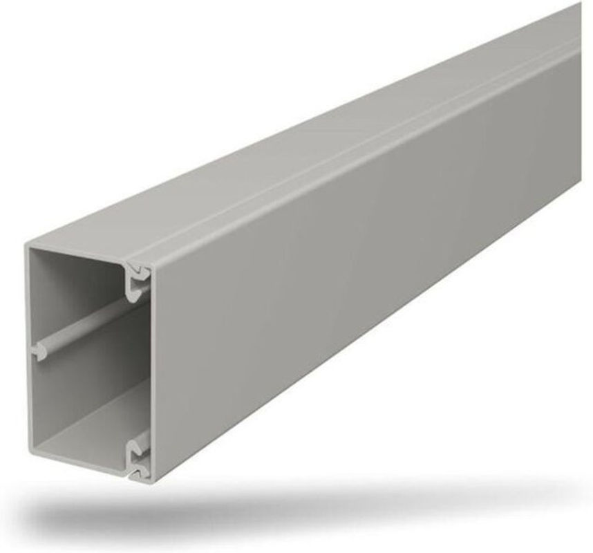OBO Bettermann Wand- und Deckenkanal aus Kunststoff, Farbe: Grau, B/H: 60 x 40 mm - Bild 2