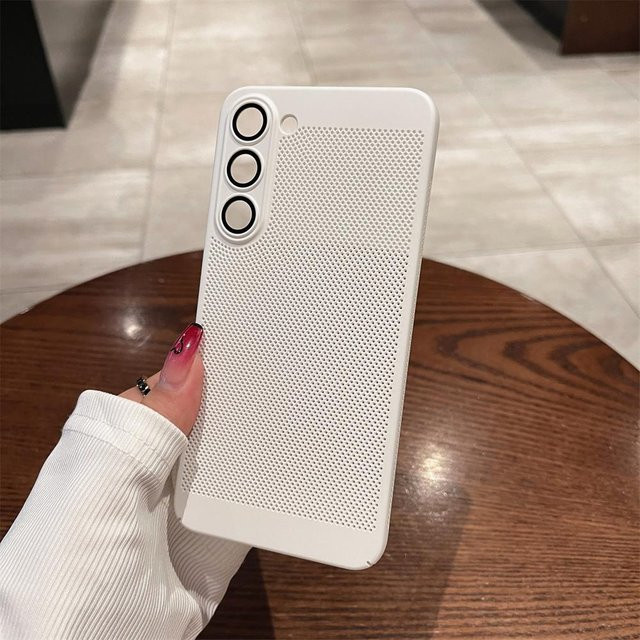 Wärmeableitendes Kühlgehäuse für Samsung Galaxy S26 S25 S24 S23 S22 S21 S20 Plus FE Note 20 Ultra A54 A34 A24 in Weiß, stoßfeste Schutzhülle - Bild 1