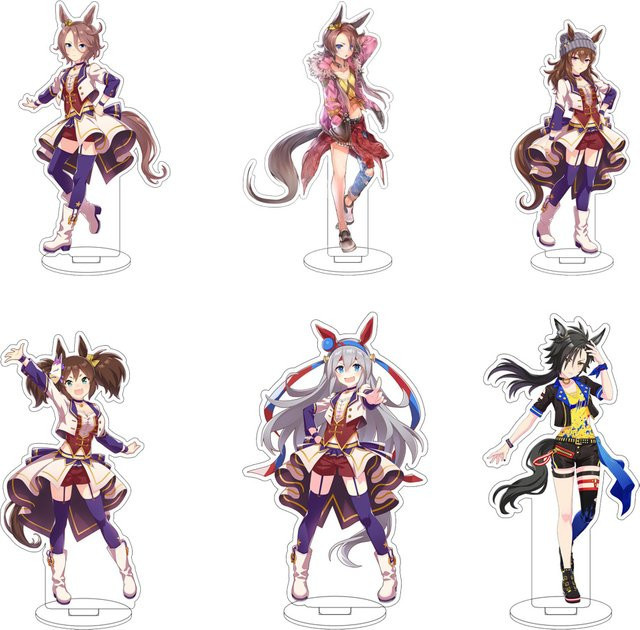 Bandai Uma Musume: Pretty Derby Special Week Silence Suzuka Oguri Cap Trainer Cos Acryl-Figurenständer, Einzelfigur - Bild 1