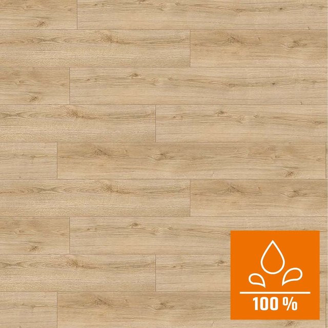 Kaindl Laminatboden Masterfloor Aqualine Eiche Evoke Classic in Braun und Beige, wasserresistent, 8 mm Stärke - Bild 1