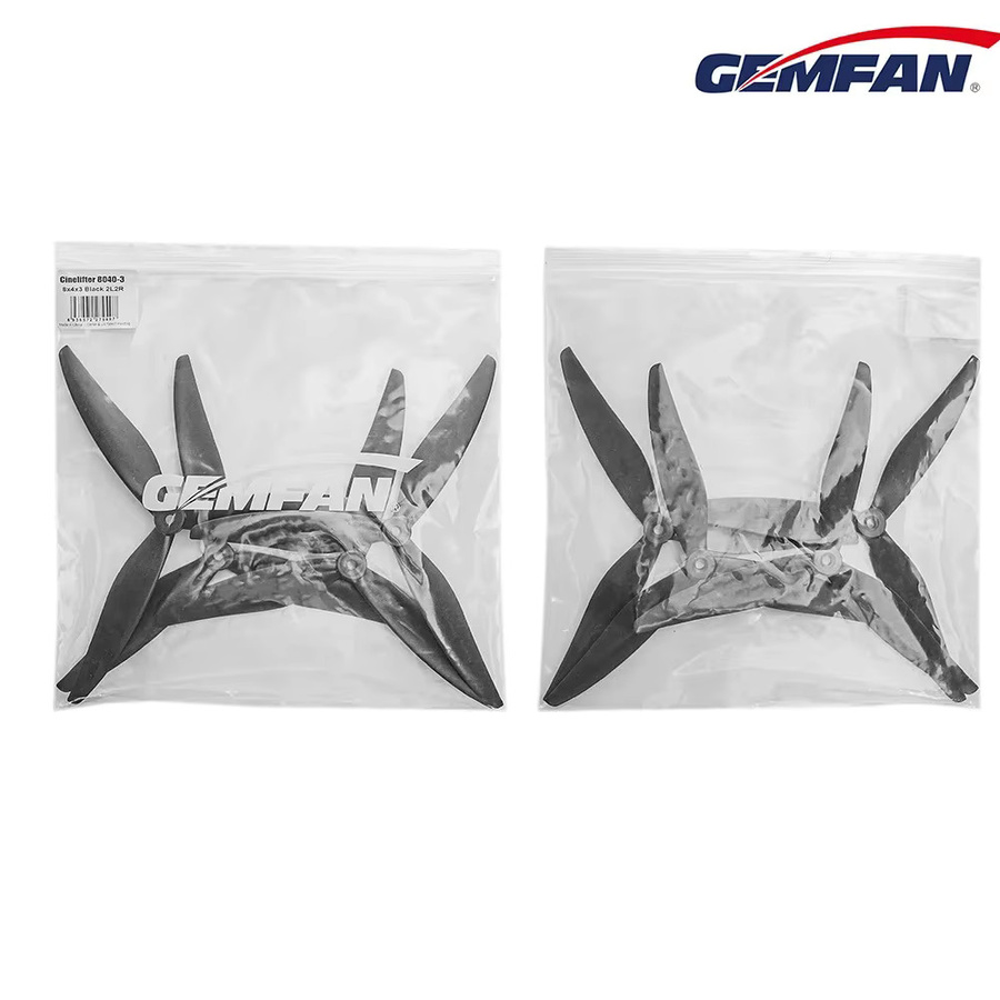Gemfan Cinelifter 3-Blatt-Propeller für FPV Multirotor Drohnen in Schwarz - Bild 3