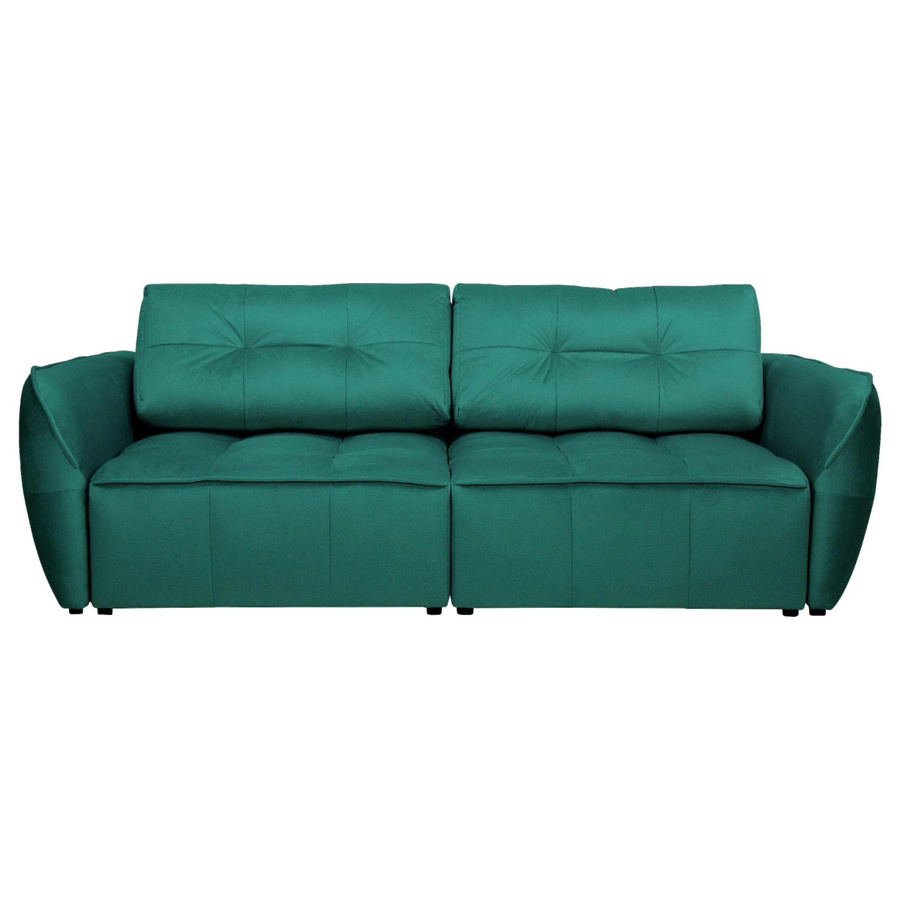 Premium Living Schlafsofa Bombei in Grün mit Samtbezug und abnehmbaren Bezügen - Bild 2