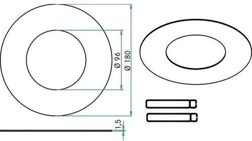 Brumberg Reduzierring aus Aluminium in Weiß - Bild 1