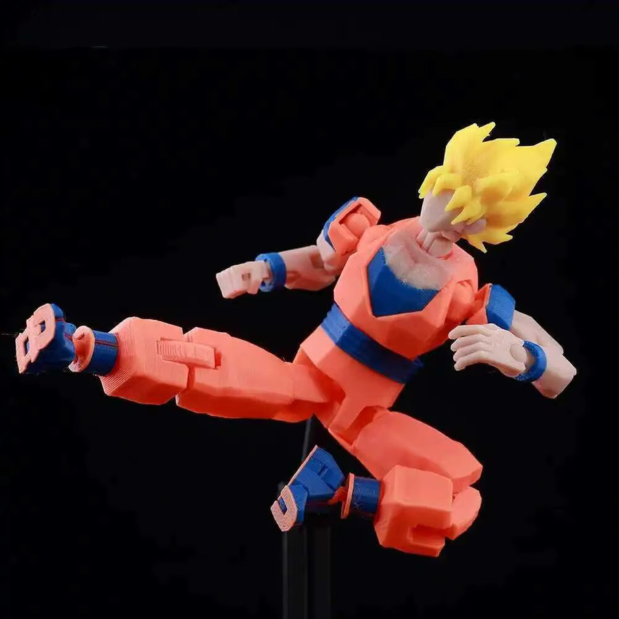 Bandai Dragon Ball Son Goku Actionfigur, mehrgelenkig beweglich, bunt - Bild 3