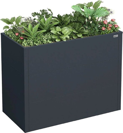 Weka Metall-Hochbeet Gary M in Anthrazit, B/T/H: 100 x 50 x 77 cm
