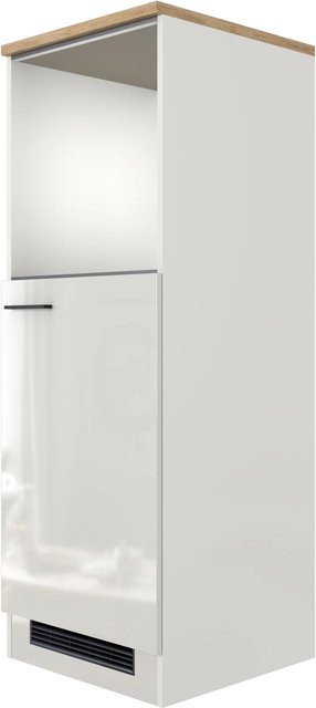 Flex-Well Küchen-Geräteschrank Lund in Lichtgrau glänzend, B/T/H: 60 x 43 x 168,5 cm - Bild 1
