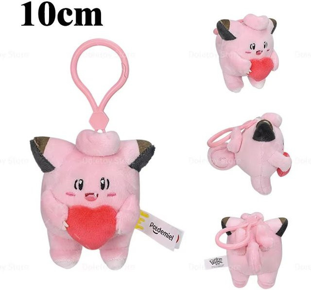 Yiran toy 1 Pokemon Plüsch Schlüsselanhänger Pikachu Bisasam Gengar Mimikyu Plusle Minun Bunt / Mehrfarbig - Bild 1