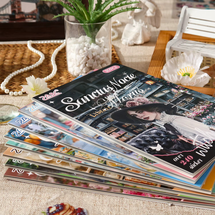 20 Stück ästhetische und kreative Aufkleber in Multicolour für dein DIY Scrapbook-Album und Tagebuch-Dekorationszubehör - Bild 2