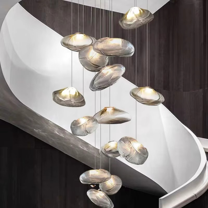 Joemade Nordische Pendelleuchte in Amber für Wohnzimmer, Schlafzimmer und Esszimmer - Bild 5