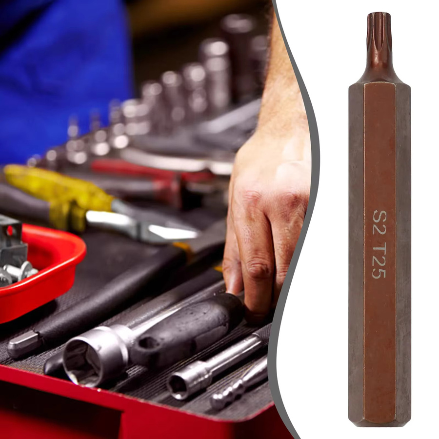 DAZZLEEX Torx Schraubendreher Bits Set mit Sechskantschaft, Länge: 7,5 cm, Größen T20 bis T55 - Bild 5