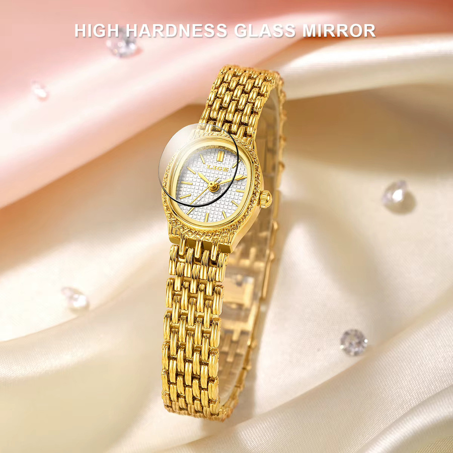LIGE Armbanduhr Quarz, Edelstahl, Gold, Damen - Bild 3