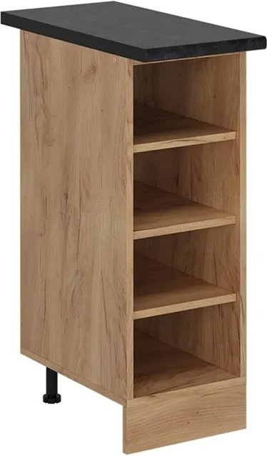 Vicco Küchenregal R-Line Offener Küchenschrank Goldkraft Eiche Anthrazit B/T/H: 30 x 17,8 x 60 cm - Bild 1