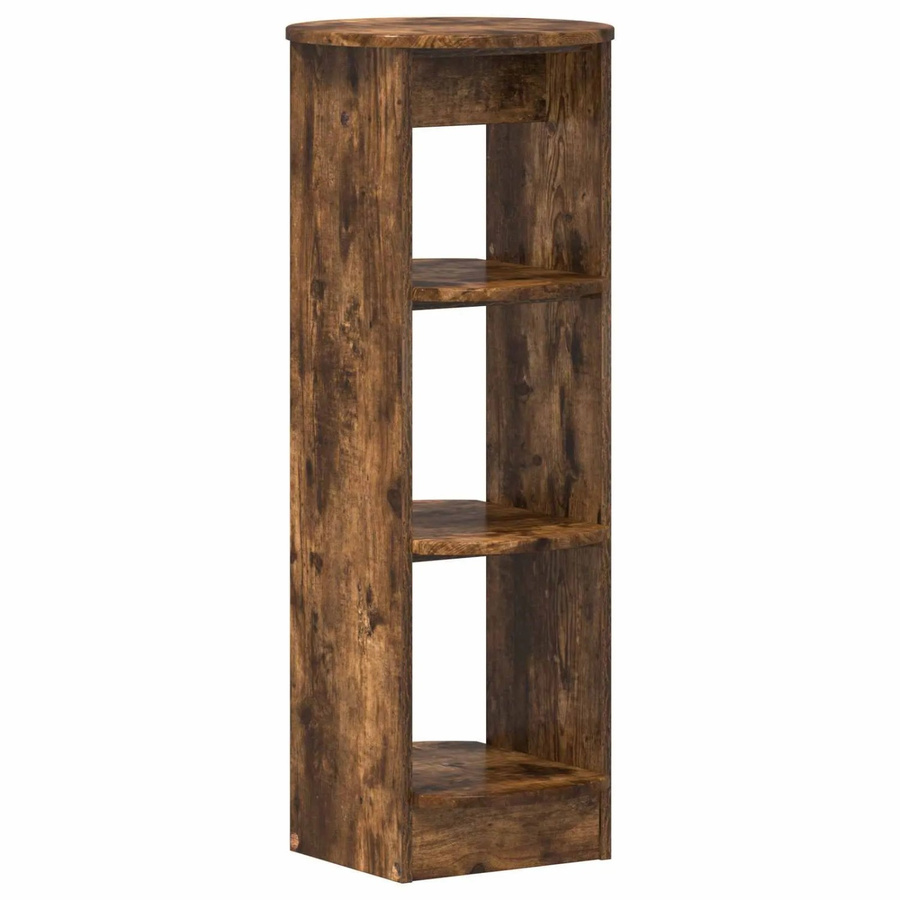 vidaXL Seitenschrank aus Holzwerkstoff in Geräuchert Eiche, Farbe Braun, B/T/H: 40 x 40 x 100 cm - Bild 2