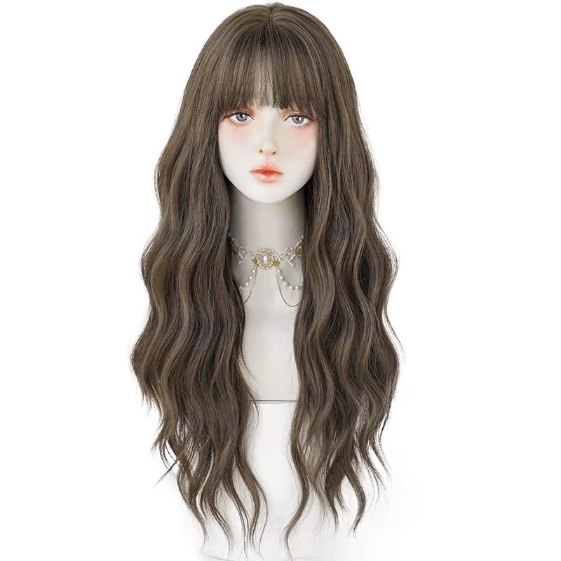7JHH WIGS Perücke, Lange Wasserwellen, Braun, Damen - Bild 7