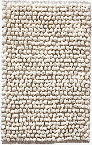 Jotex Badteppich Boho in Weiß und Beige, Rechteckig, B/T: 80 x 150 cm - Bild 1