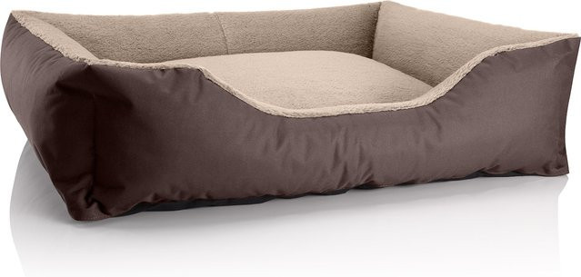 BedDog TEDDY Hundesofa als waschbares Hundebett mit Rand in Braun - Bild 1