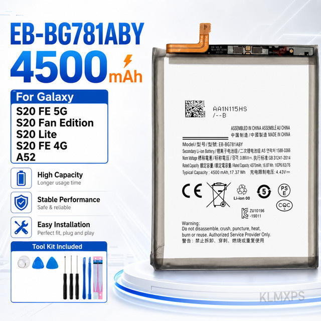 Samsung Akku EB-BG781ABY mit 4500mAh für Galaxy S20 FE 5G und Galaxy A52 SM-A526/DS - Bild 1