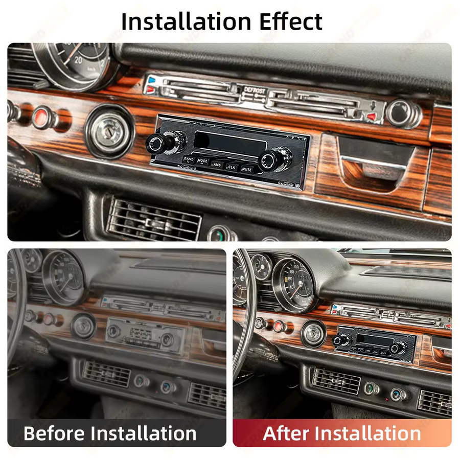Grandnavi 1 DIN Autoradio Stereo mit Bluetooth, FM, MP3, USB und Aux für Mercedes Benz und Ford - Bild 2