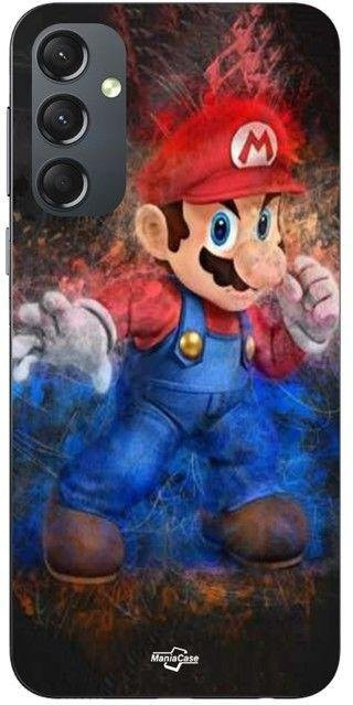 Samsung Galaxy S25 FE Hülle Maniacase Super Mario Bros Spiele Design in Schwarz und Multicolour - Bild 1