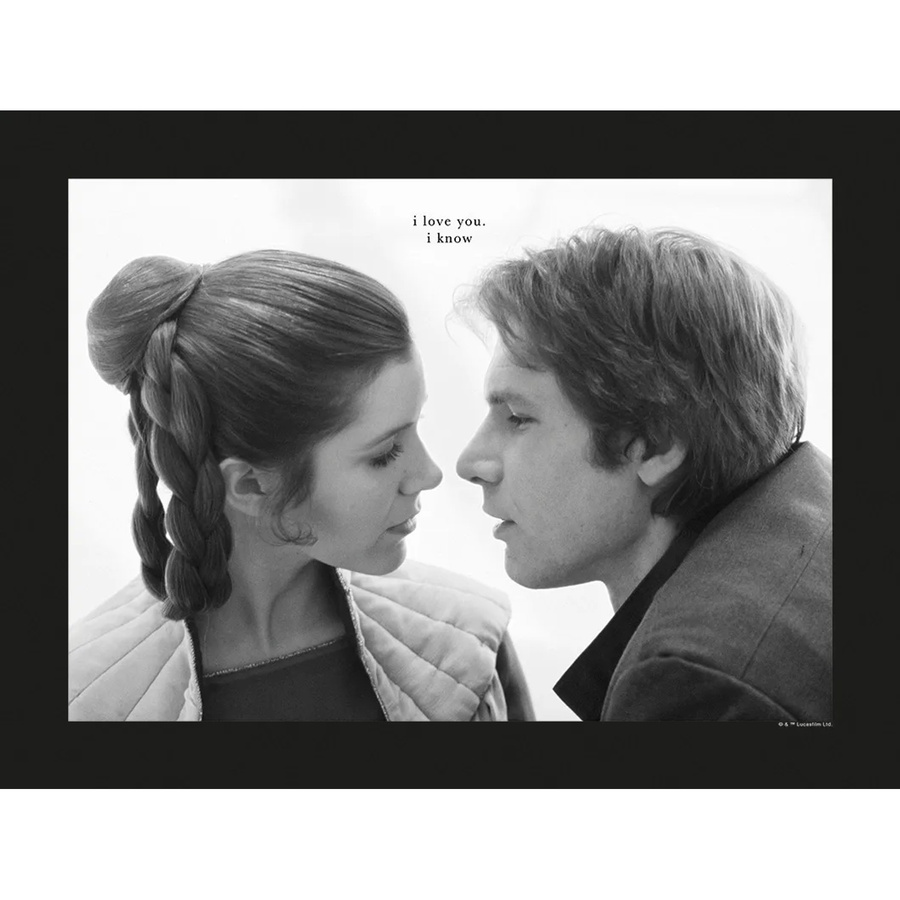 Komar Wandbild Star Wars Love Paper Poster in Schwarz und Weiß, Breite: 40 cm, Höhe: 30 cm - Bild 2